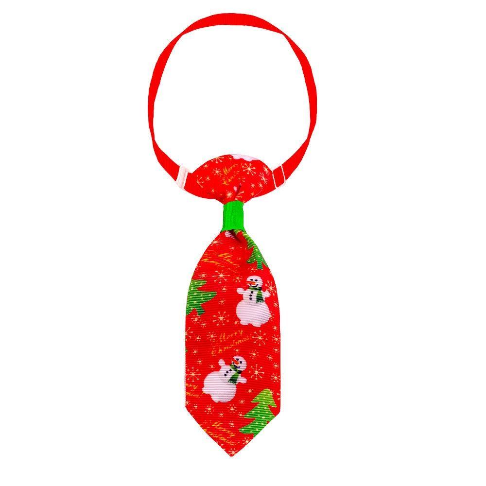 Adjustable Pet Christmas Bow Tie Xmas Tree/Snowman Cat Christmas Collar  Christmas
