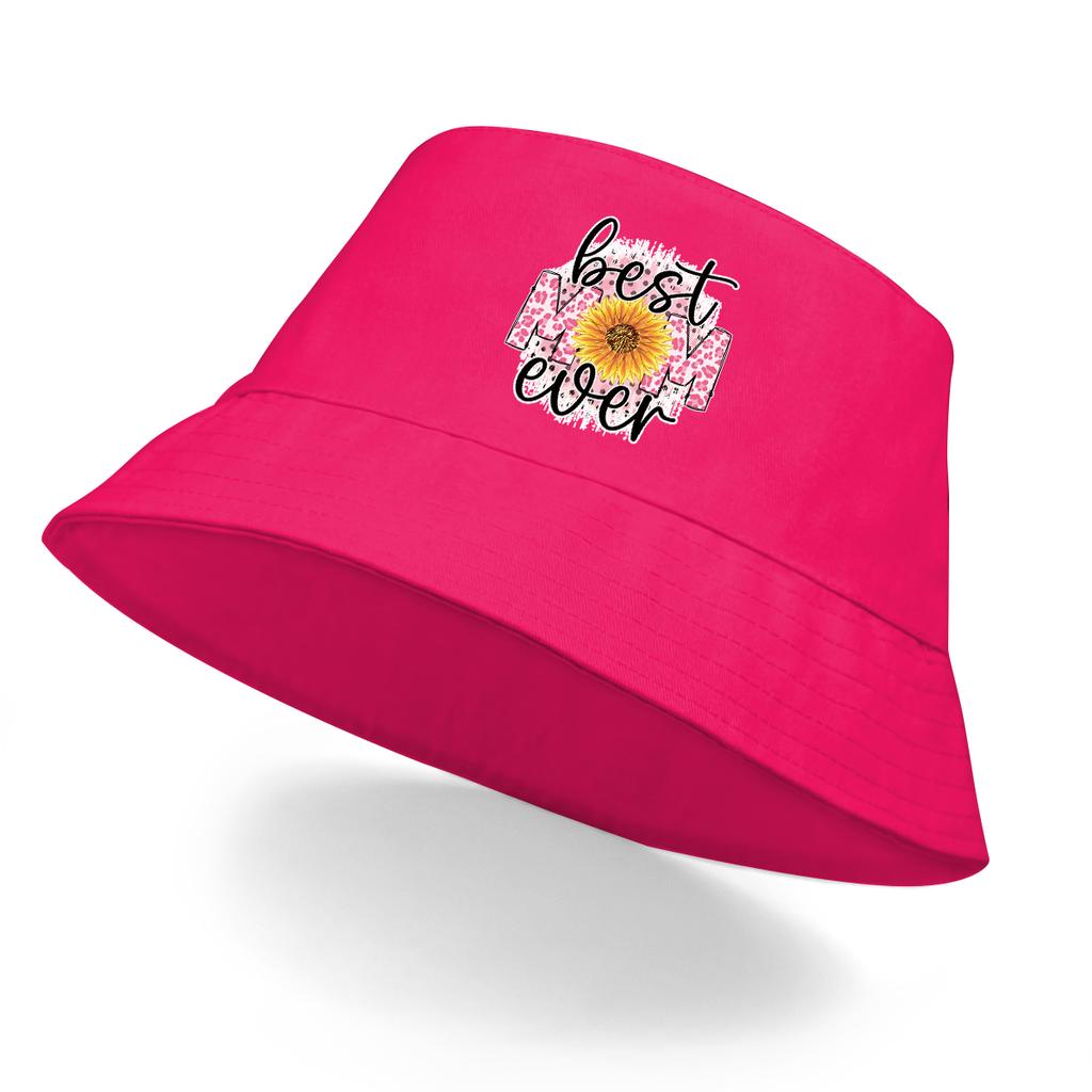 Best Mom Ever Print Stylish Bucket Hat Foldable Hat For Man Sporting Bucket Hats Perfect For Women & Men Sombrero Mujer