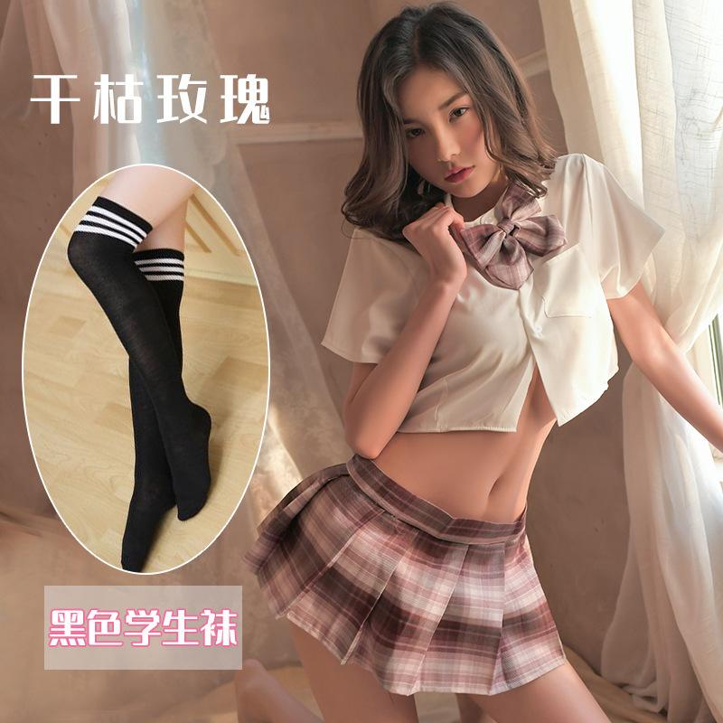 Sex underwear women's uniform sailor outfit sexy temptation pleated short skirt passion hip skirt suit pure temptation