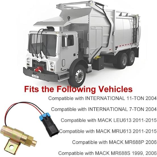 12V Fan Clutch Air Solenoid Valve 20QE3373 3551298C92 F224902,Compatible For Horton 5025-4,Compatible For GT Development 25154436, Compatible For