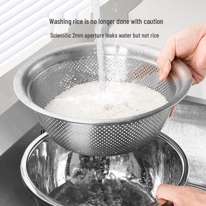 Chixing Stainless Steel Kitchen Colander and Basin