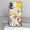 M-C-Monkey-Curious George Phone Case Black Silicone Soft For Samsung S25,S24,S21,S22,S23,S30,Ultra,S20,Plus,Fe,Lite