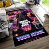 Grand Theft Auto Customize Your Name Carpet Suitable for Outdoor Study room Foyer Balcony Anti-slip Rug Decorate Offices Perfect Gift for Women/Men