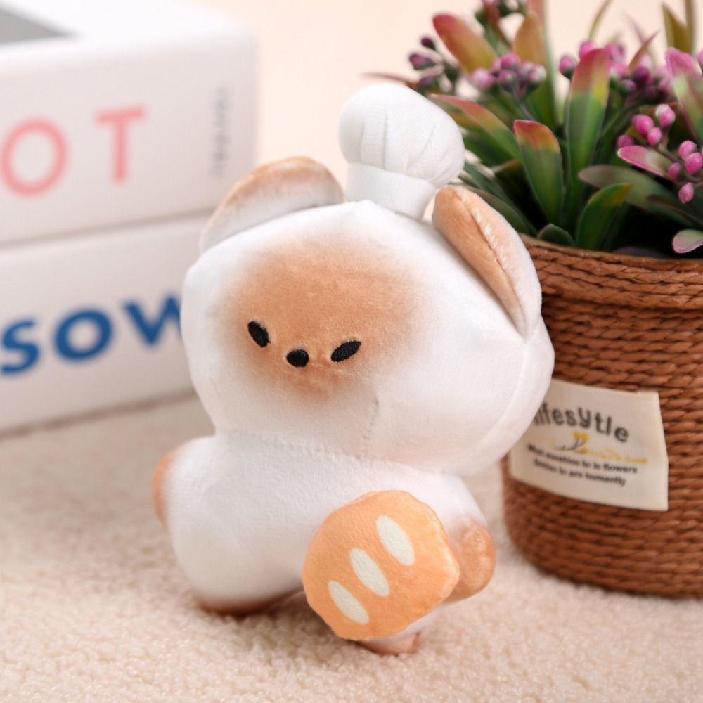 PP Cotton Animal Bread Cat Keychain Collection Stuffed Animal Bag Pendant  Jewelry Accessories