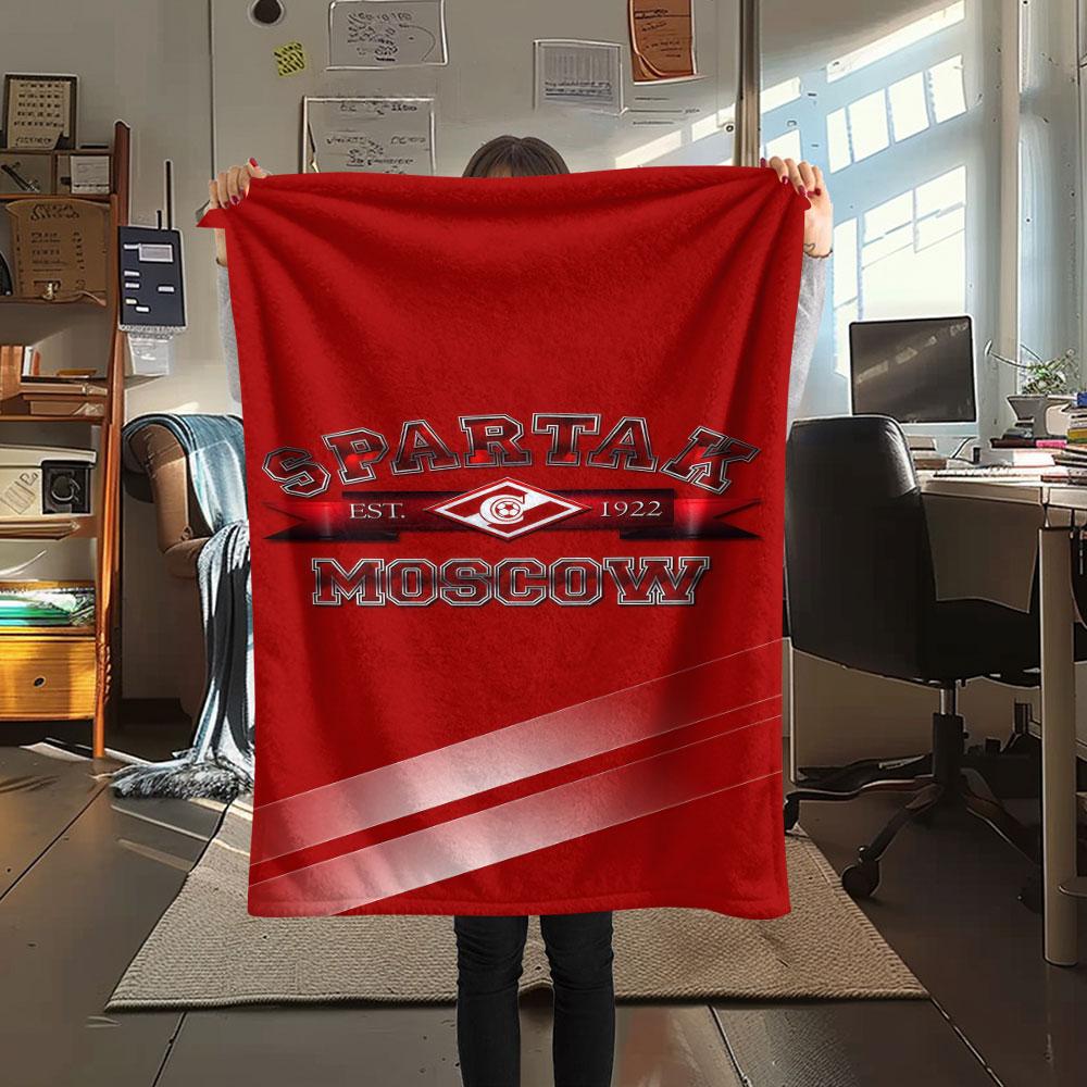 1PC Spartak Moscow Pulse Blanket, High quality Comfortable for All Seasons, Home Decor, Warmth and Comfort