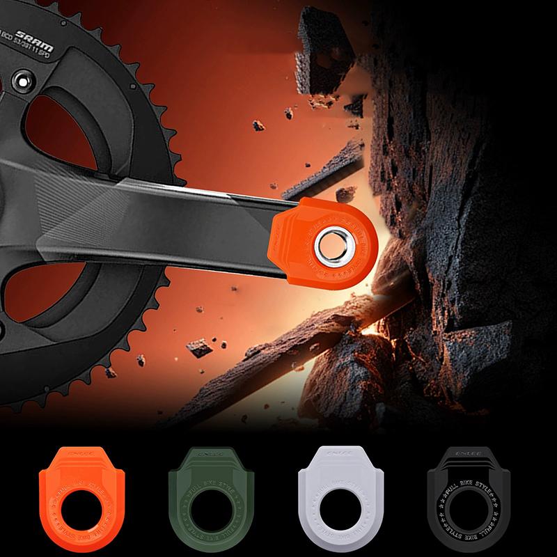 2Pcs Bike Crank Arm Protector TPU Anti Cover For Mountain Road Bike Chainring Universal Decorative Maintenance Gear