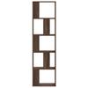 Bookshelf 5 Shelves Brown Oak Effect 45 X 23.5 X 162.5 Cm