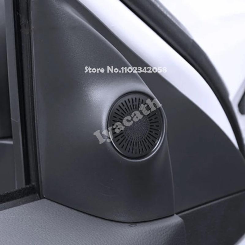 For Mitsubishi Pajero Sport Montero Sport - Door Loudspeaker A Plillar Sound Speaker Cover Sticker Interior Accessories