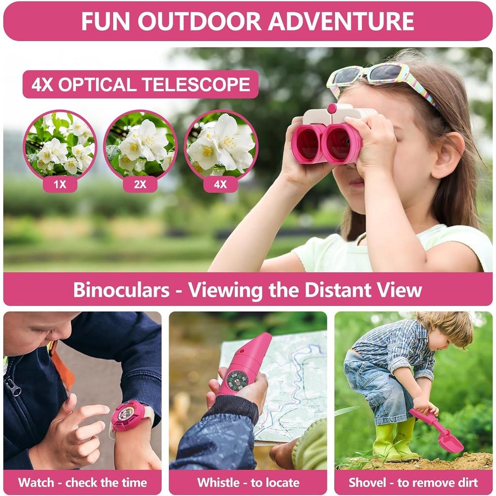 Outdoor Play Tent Toys for Kids Multi-Educational Toddler Outdoor Toys Gift for Girls and Boys, Including Tents, Oil Lamps