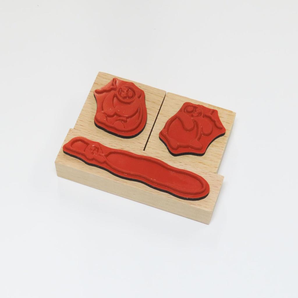 Taiyo Tomar Panda Rubber Stamps (3-Pack) RT-panda-S08