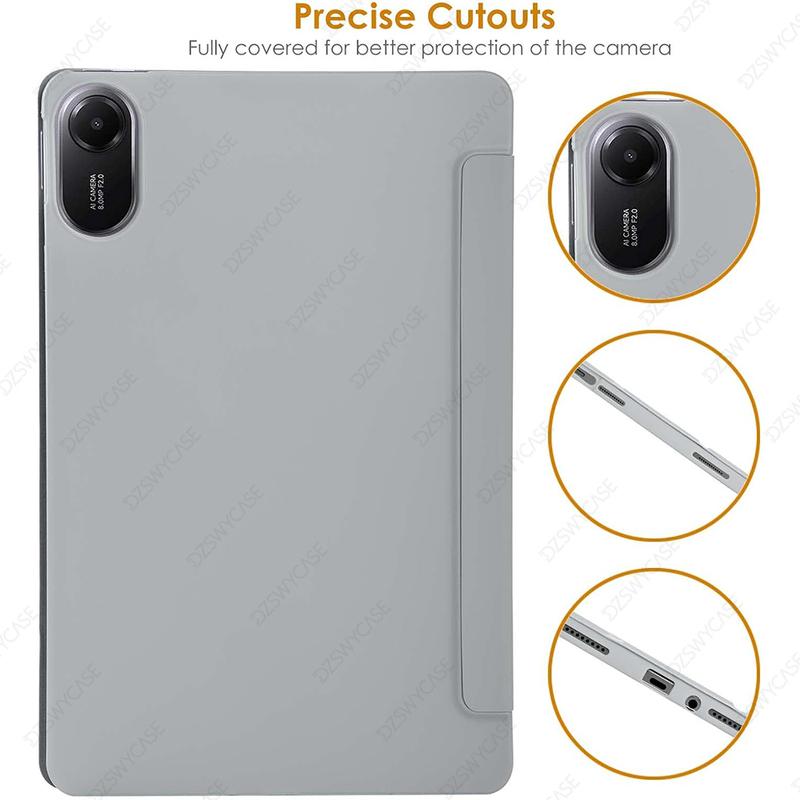 Silicone Case for Redmi Pad 2 2025 11 Inch, Lightweight Protective Case with Stand Functio and Auto Sleep/Wake Function