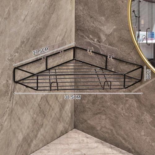 Bathroom storage rack Triangle storage rack Shower corner wash basin wall mounted skincare product storage rack household items