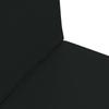 Adjustable Floor Armchair Black Fabric