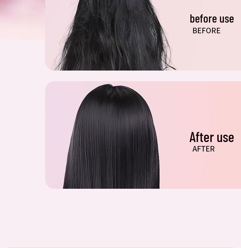 Rechargeable Wireless Hair Straightening Comb: Ion-Infused, No Damage, Dual-Use for Straight & Curly Styles, Portable & Dorm-Friendly