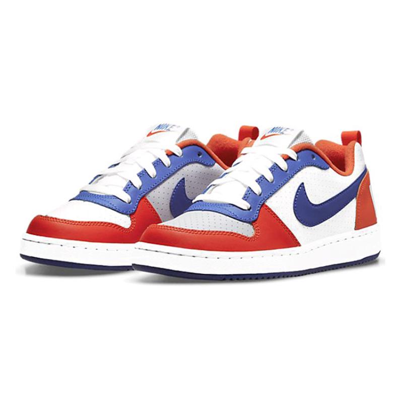 Nike Court Borough Low 'White Blue Orange' GS Sneakers DN4245-141
