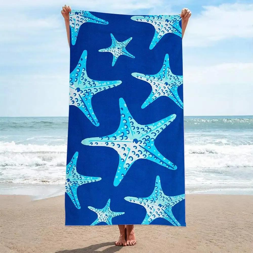 Microfiber Sand Free Beach Towel Absorbent Lightweight Thin Towel for Travel Pool Swimming Bath Camping Yoga Square Towel