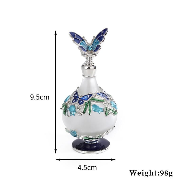 1PC 5/7/10/12/15/25/30/40ml Refillable Empty Perfume Bottles Crystal Glass Essential Oil Bottle Home Decor Wedding Party Gift