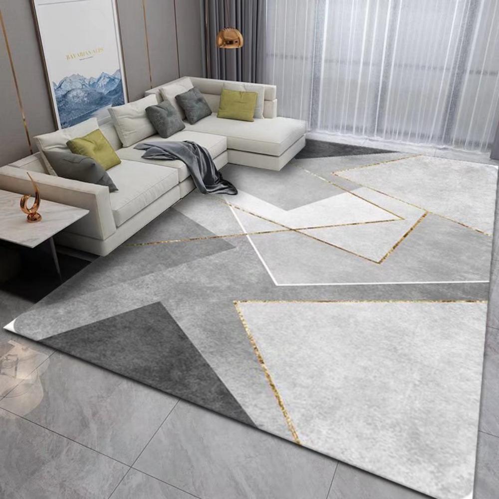New Chinese Crystal Pile Carpet Non-slip Machine Washable Rug for Living Room Sofa Coffee Table Bedroom Decor