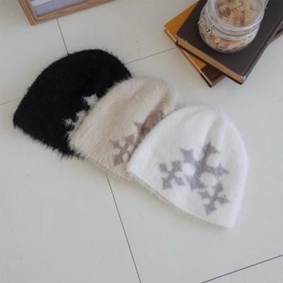 Damen- und Herren-Grunge-Kontrastmütze