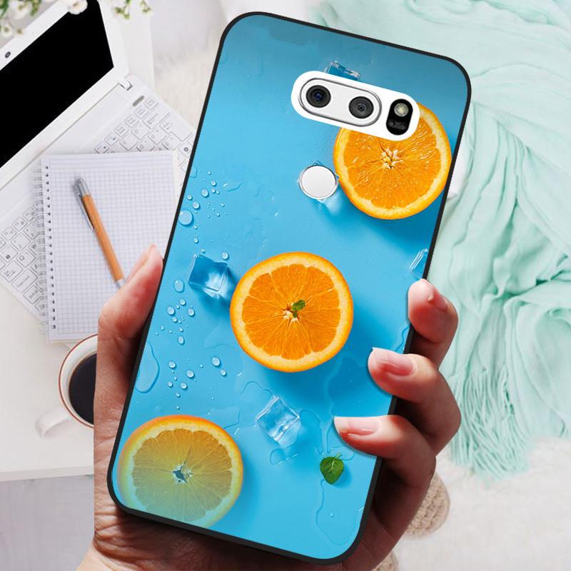 Para LG V30 V30+ Funda Gato Lindo Pintado Trasera para Teléfono Para LG V35 V30S Thinq Funda Silicona Suave Para LGV30 V30 Plus Fundas Coques
