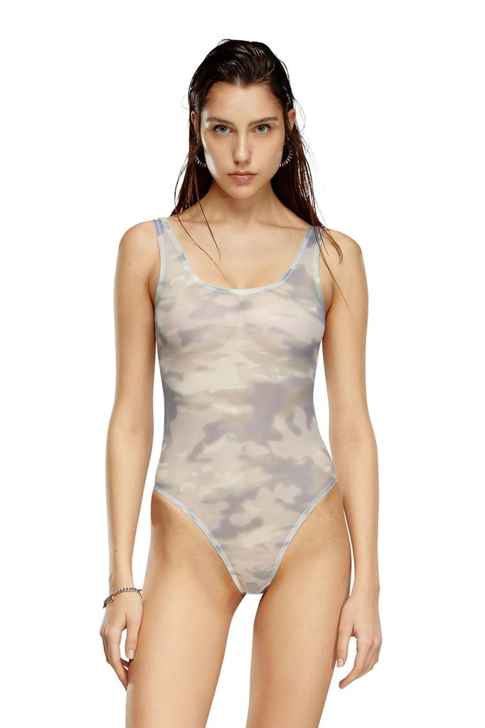 Diesel Women's Underwear Bodysuit A107520AKAY, Small, Gray, E4916