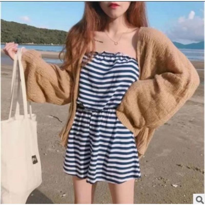 Autumn Winter Solid Color Loose Casual Cardigan Sweater Women Long Sleeve Vintage Knitting Coat Jacket Top