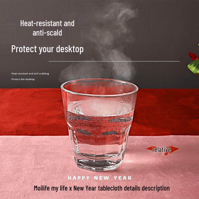 Hochwertige Weihnachts- und Neujahrs-Rundtischdecke für Ess- und Kaffeetische