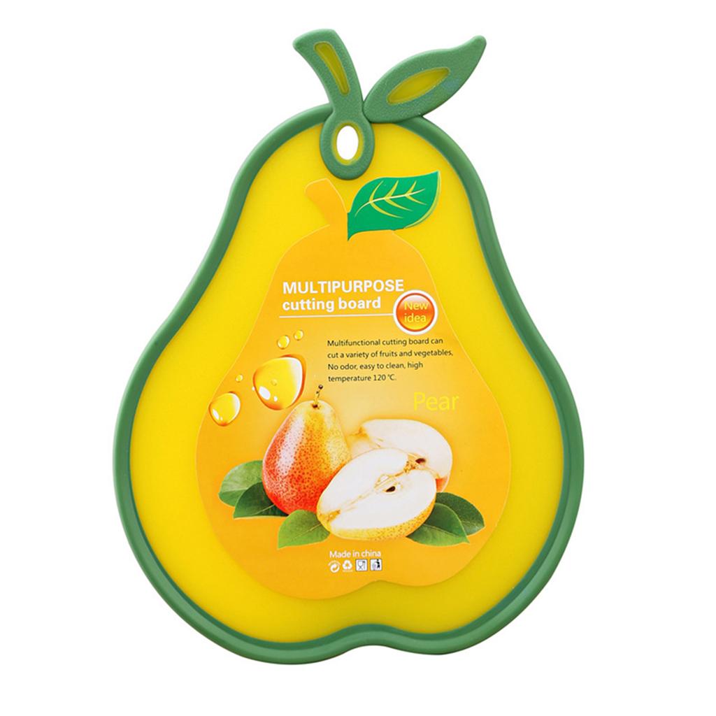 Non-Slip Plastic Chopping Board Fruit Shape Baby Food Cutting Board Fruit Vegetable Chopping Block Kitchen Accessories