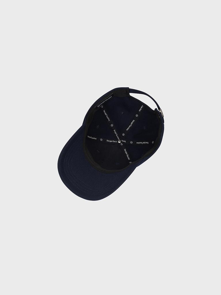 SERGIO TACCHINI U Lettering Cotton-Like Ball Cap (Navy)