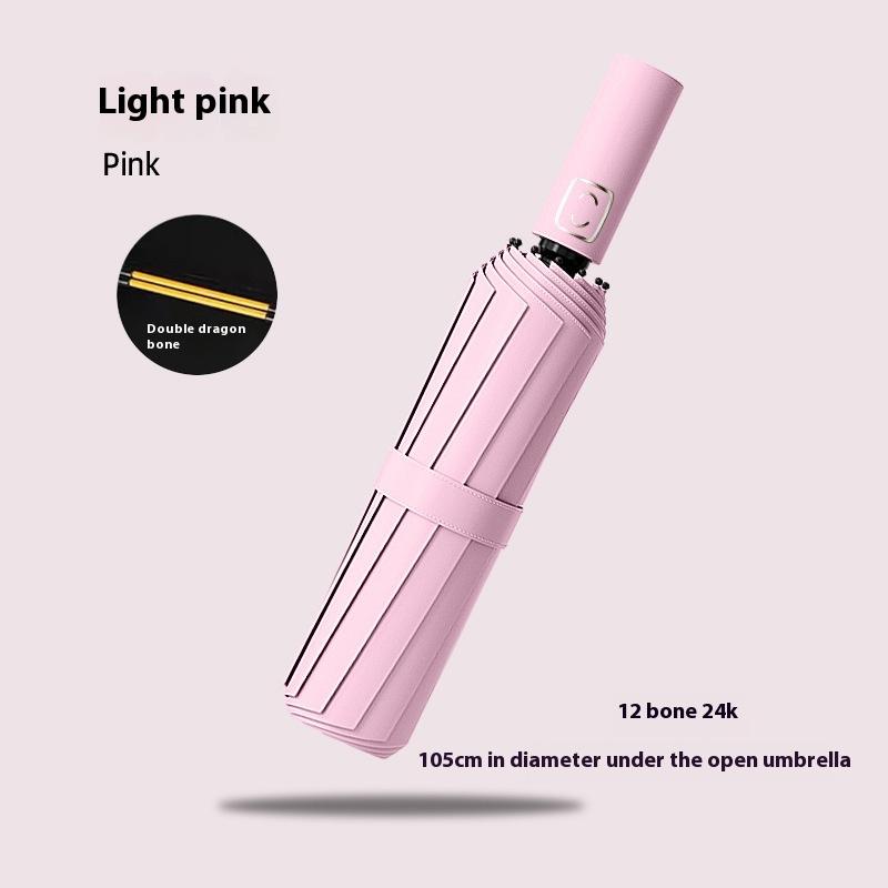 UPF50+ Windproof Umbrella Women/Men Auto UV Protection Parasol - Heavy Duty Compact Travel Business Wind-Resistant Sun Umbrellas