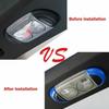For 11-17 JKU Jeep Wrangler Interior Reading Light Frame Lamp Cover Trim Blue