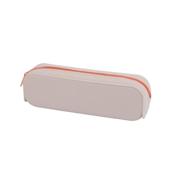 Silicone Pencil Case, Large Capacity Rectangle Pen Holder, Washable Cute Stationery Organizer for Office School