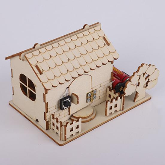 DIY Doorbell STEM Kit Wooden Circuit Science Project for Kids No-Solder Electronics Learning