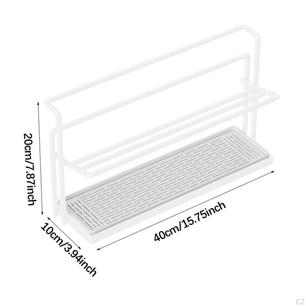 2-tier Dish Drainer, 40 X 20 10 Cm, Efficient, Modern, , Multifunctional, with Removable Drain