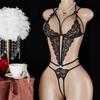 Teddy Doll Sexy Lingerie Women Exotic Temptation Black Open Bra Lace Backless Crotchless Bodysuit Sex Underwear Erotic Costumes