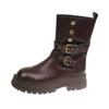 British Martin Boots Women's 2025 New Autumn Retro Women's Shoes Maillard Brown Boots Platform Black Short Boots