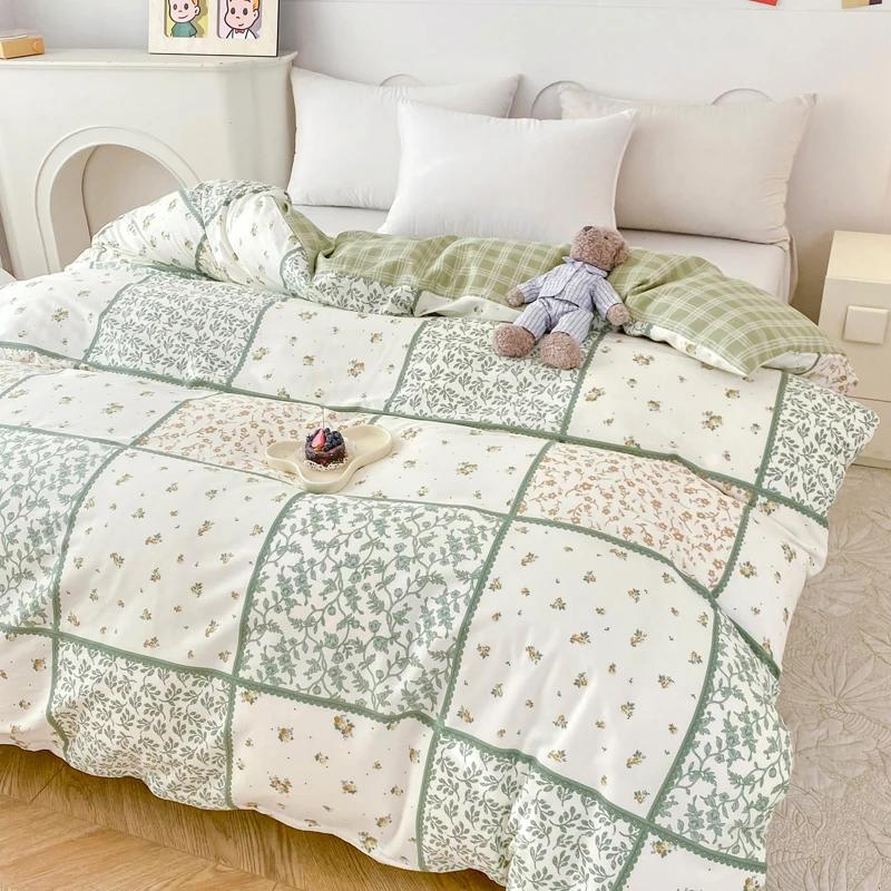 

1Pc Printing Cotton Duvet cover No filler,Breathable skin friendly Fabric comfortable Plants and flowers pattern,Bedroom Bedding 150x200cm 1Pc