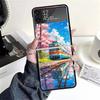 Retro Japanese Sakura Train Cases For Samsung Galaxy Z Flip 4 5 6 7 3 Z Flip7 Flip6 Flip4 Flip5 Flip3 5G Hard Shockproof Fundas