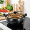 Large Capacity Stew Pot Non-Stick Soup Pan Practical Chubby Micro-Pressure Pot Induction Cooker