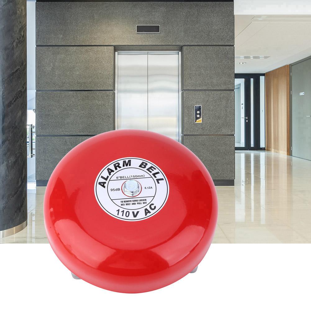 CB‑6B 95dB Campana di Allarme Elettrica Rotonda in Metallo Allarme di Sicurezza per Scuola Casa Fabbrica