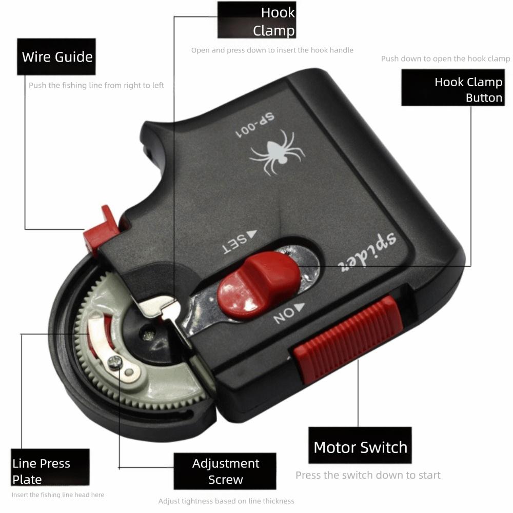 Automatic Fishing Hook Line Tier Machine ABS Fishing Tackle Tier  Fishing Tools