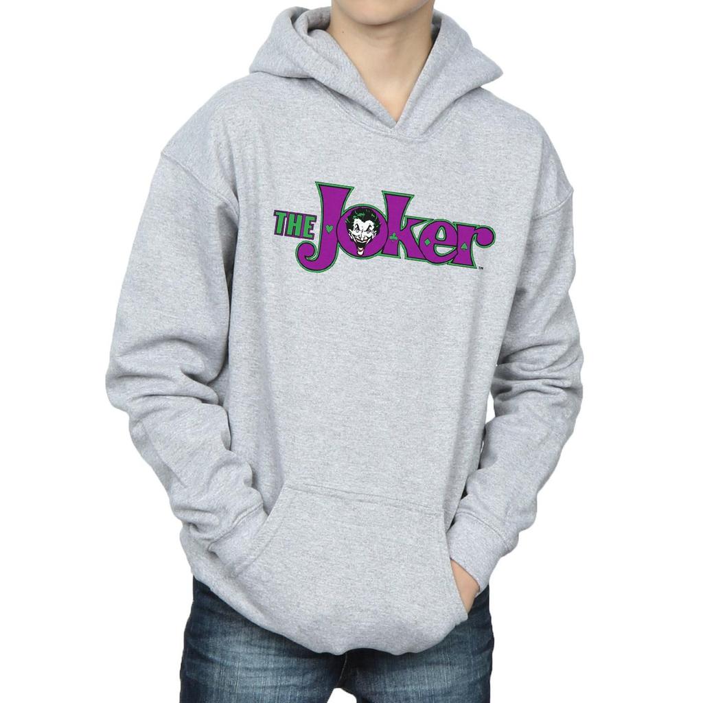 DC Comics Boys The Joker Text Logo Hoodie