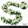 16/69Heads Artificial Rose Vine Plastic Silk Fake Plants Leaves  Home Decoration