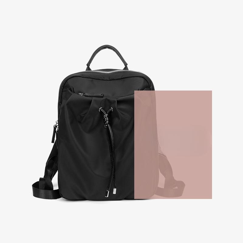 Korean Version of Summer Versatile New Pleated Backpack for Women Simple Large Capacity Oxford Cloth Backpack Travel Bag Trendy