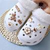 New Matching Hole Shoe Jewelry DIY Cartoon Brown Bear Rabbit Set Soft Glue Shoe Buckle Shoe Flower