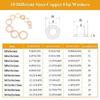 Copper Sealing Washer Set 118pcs DIN111 M1 for m6 M8 for m11 Flat Washers for Reliable Fastening in Harsh Environments