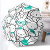 1pc Bunny Print, Automatic Folding Umbrella, Portable & Foldable Design with 8 Ribs, Casual Outdoor Accessory Yy250729100