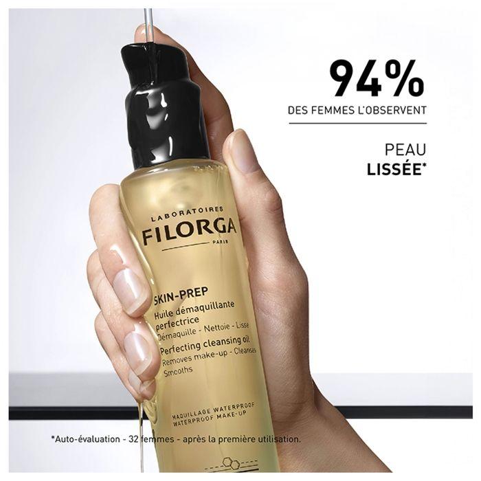 Huile Démaquillante - Filorga - Skin Prep - 150 ml - Nettoyant visage - Tous types de peau