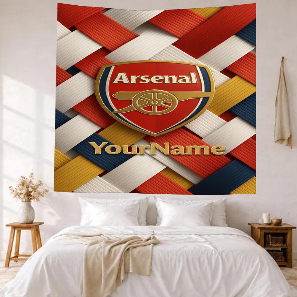 Arsenal Custom Your Name Wall Decor Tapestry Art For Pet Memorial Birthdaywedding Party Backdrop Family Gift