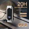 DR13 Clip-On Bluetooth Earphone with Retractable Pull-Out Line, 20H Battery, Digital Display, Business Call Vibration & Number Reporting.